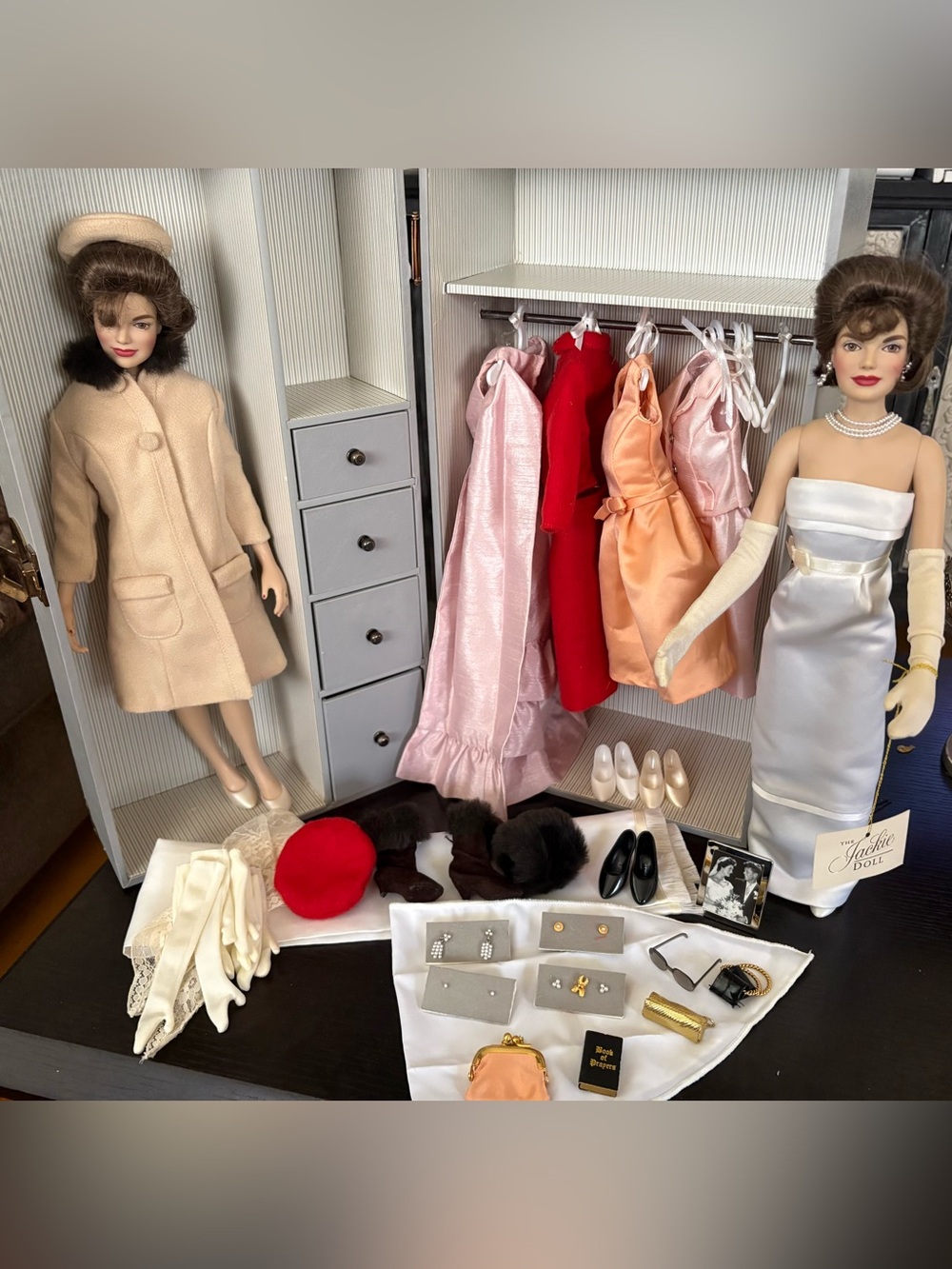 Franklin Mint Jaqueline Kennedy Dolls and Wardrobe
